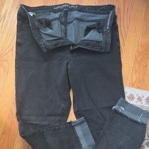 American Eagle Outfitters Women's Dark Gray Skinny Jeans